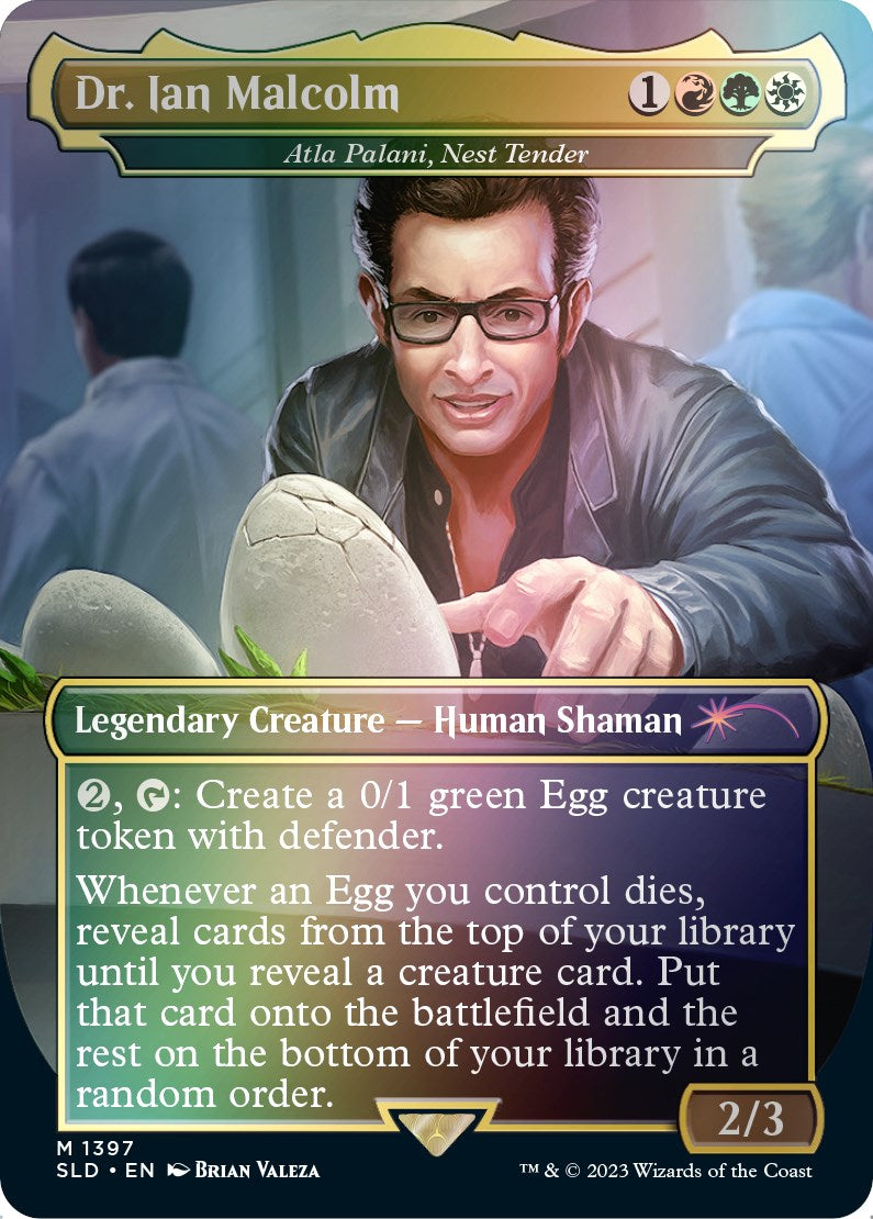 Dr. Ian Malcolm - Atla Palani, Nest Tender (Rainbow Foil) [Secret Lair Drop Series] | Odin's Place