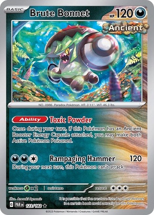 Brute Bonnet (123/182) (Cosmos Holo) [Scarlet & Violet: Paradox Rift] | Odin's Place