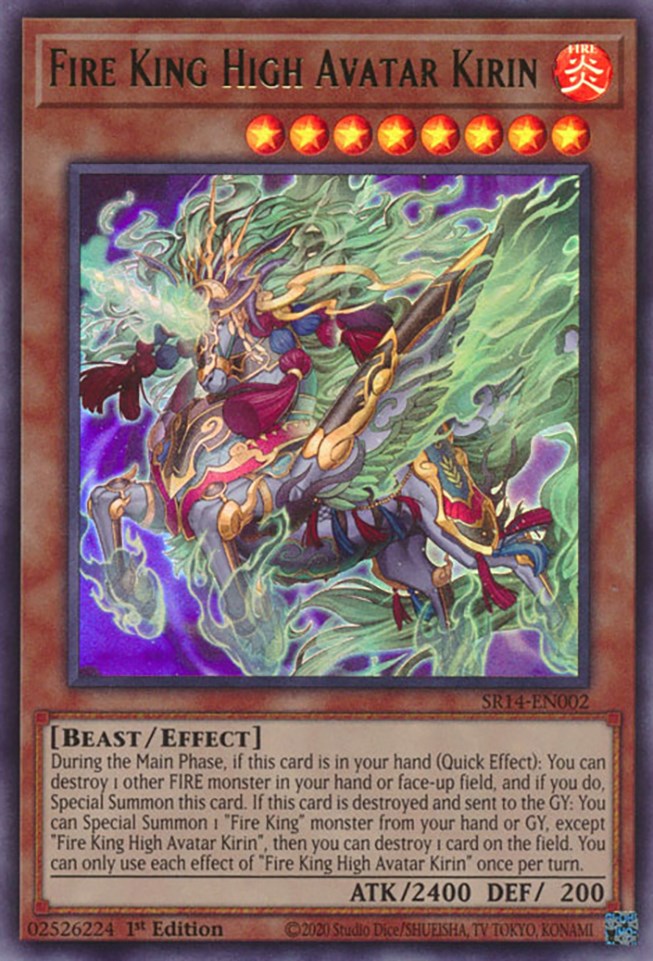 Fire King High Avatar Kirin [SR14-EN002] Ultra Rare | Odin's Place