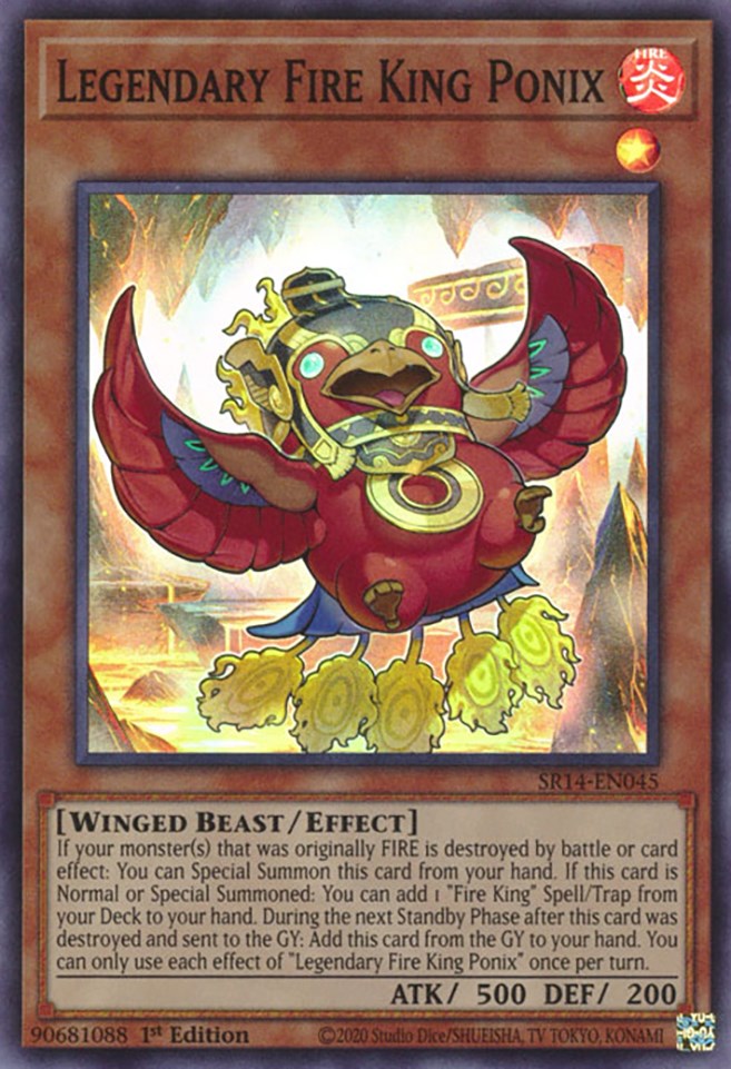 Legendary Fire King Ponix [SR14-EN045] Super Rare | Odin's Place