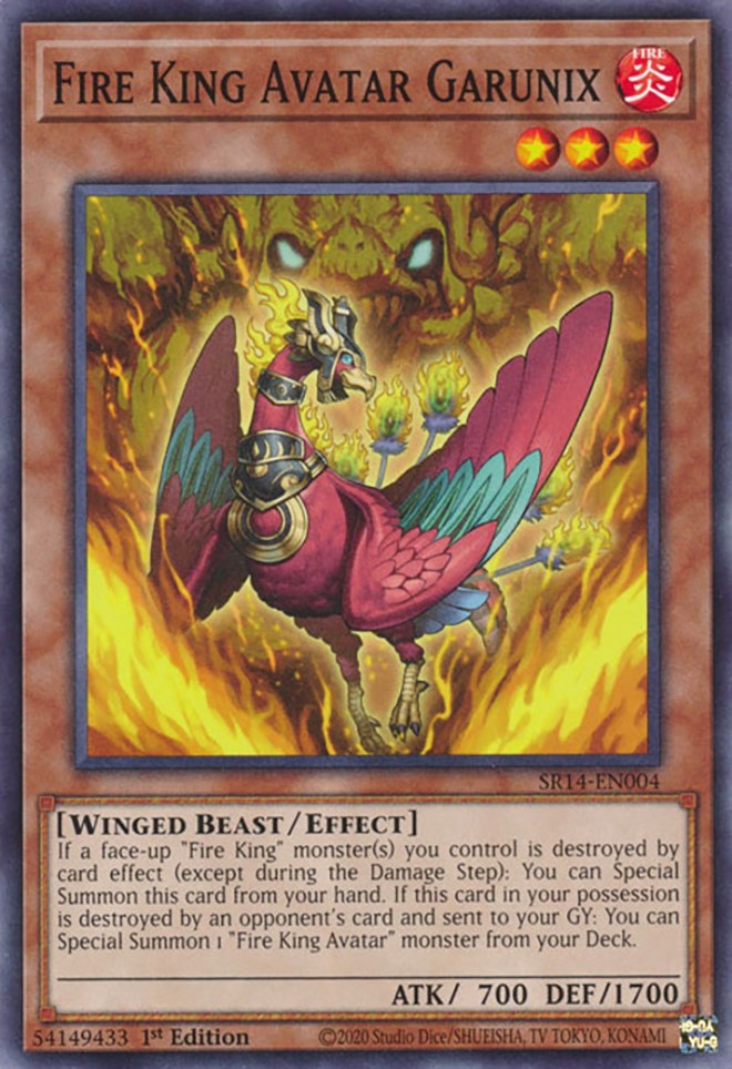 Fire King Avatar Garunix [SR14-EN004] Common | Odin's Place