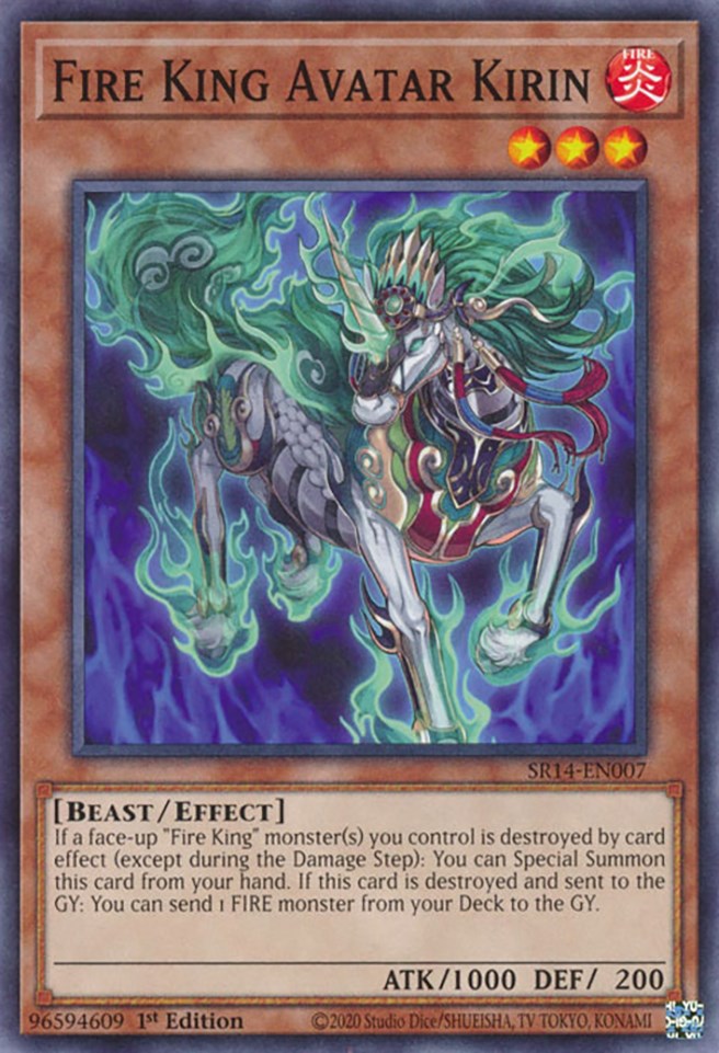 Fire King Avatar Kirin [SR14-EN007] Common | Odin's Place