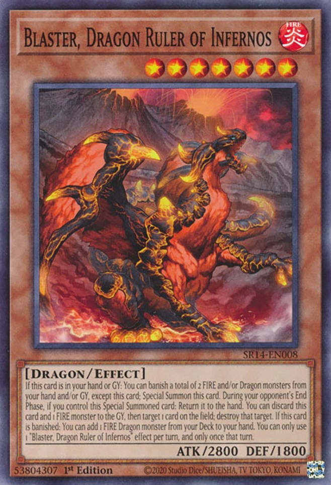 Blaster, Dragon Ruler of Infernos [SR14-EN008] Common | Odin's Place