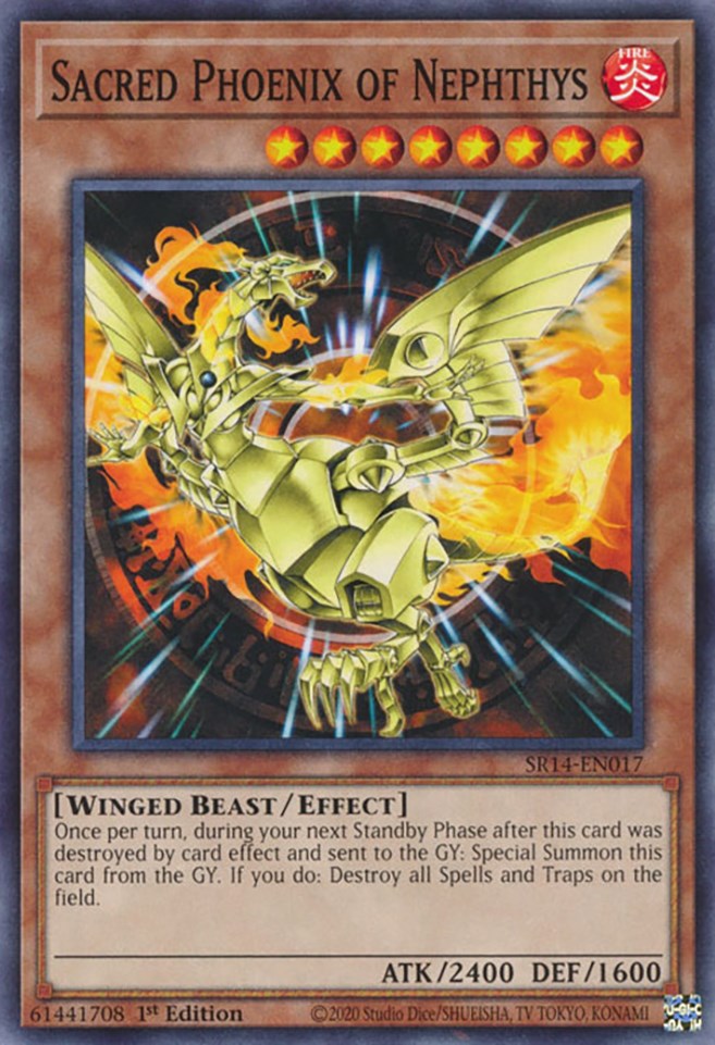 Sacred Phoenix of Nephthys [SR14-EN017] Common | Odin's Place