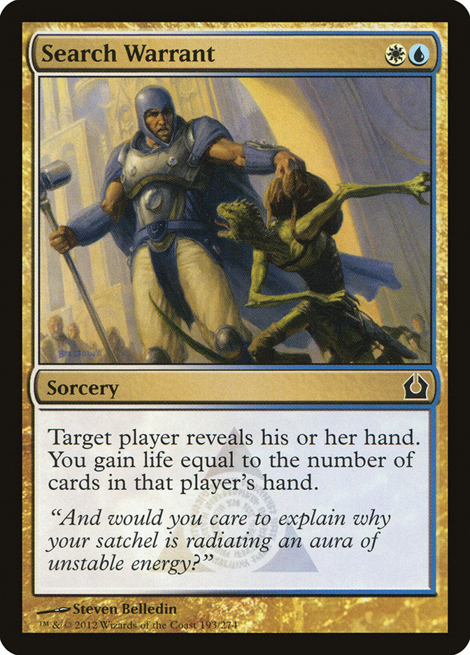 Search Warrant (193) [Return to Ravnica] | Odin's Place