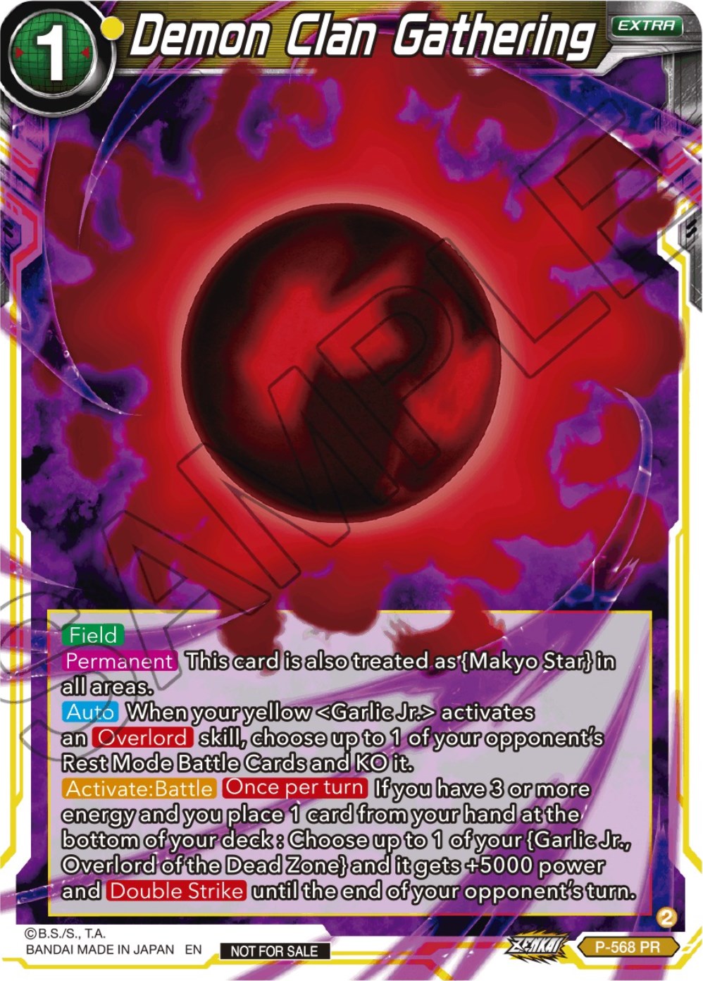 Demon Clan Gathering (Zenkai Series Tournament Pack Vol.6) (P-568) [Tournament Promotion Cards] | Odin's Place