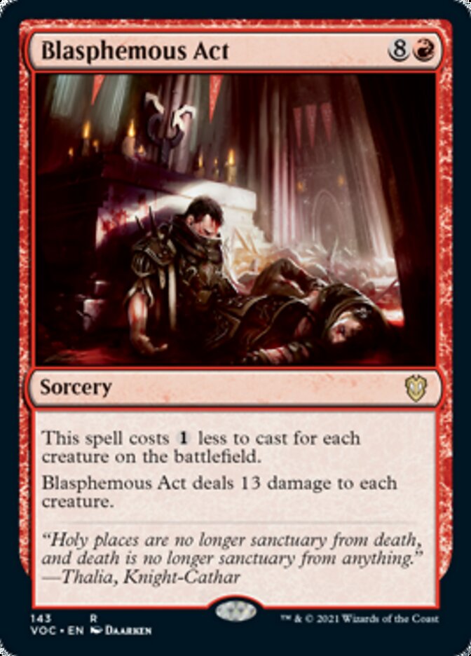 Blasphemous Act [Innistrad: Crimson Vow Commander] | Odin's Place