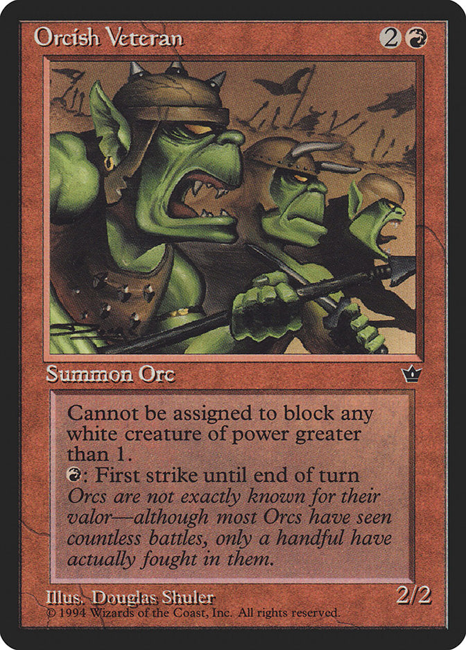 Orcish Veteran (Douglas Shuler) [Fallen Empires] | Odin's Place