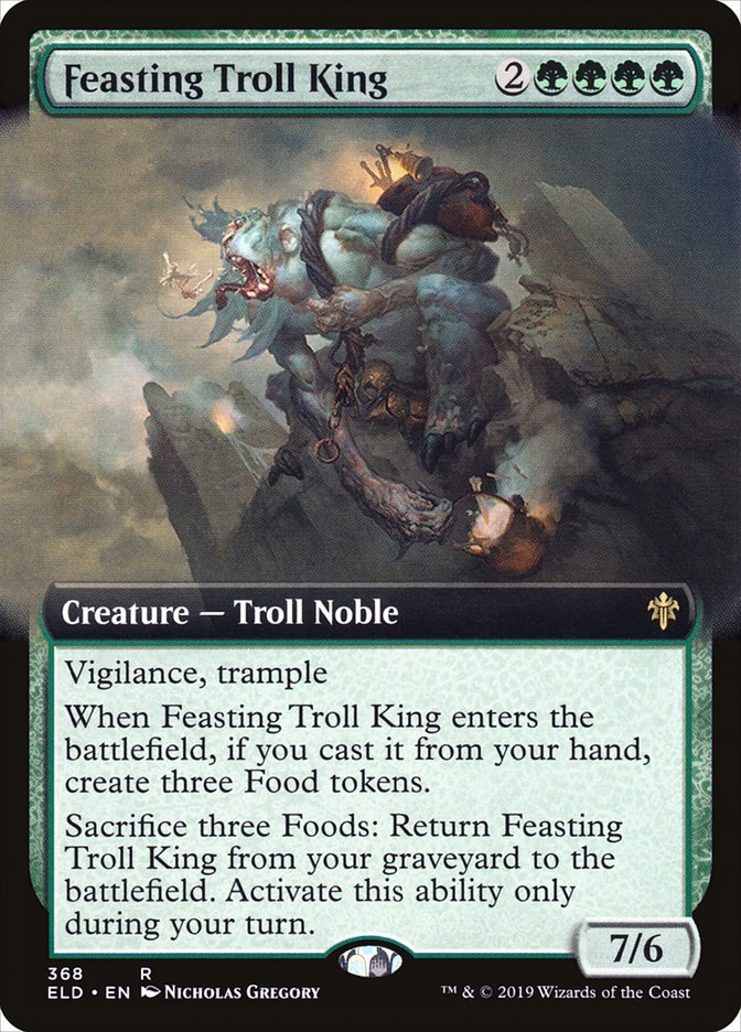 Feasting Troll King (Extended Art) [Throne of Eldraine] | Odin's Place