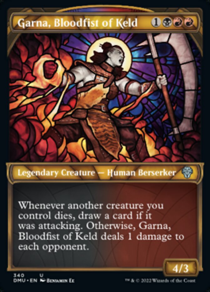 Garna, Bloodfist of Keld (Showcase Textured) [Dominaria United] | Odin's Place