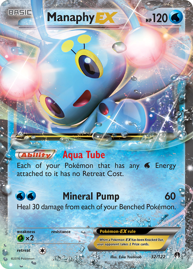 Manaphy EX (32/122) [XY: BREAKpoint] | Odin's Place