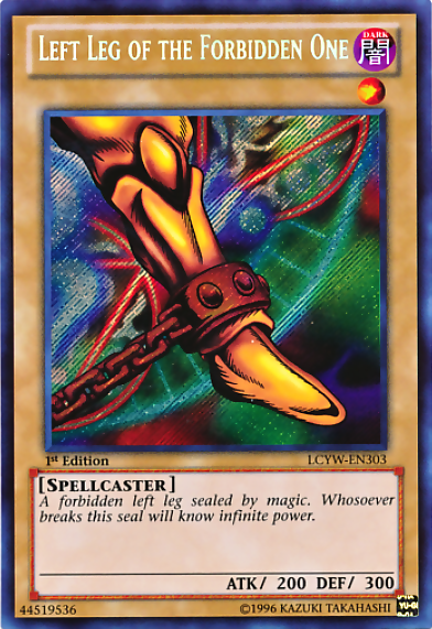 Left Leg of the Forbidden One [LCYW-EN303] Secret Rare | Odin's Place