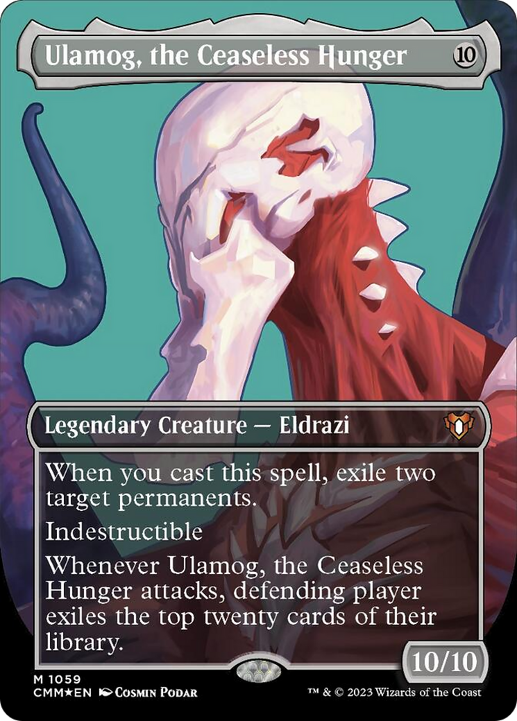 Ulamog, the Ceaseless Hunger (Borderless Textured Foil Frame Break) [Commander Masters] | Odin's Place