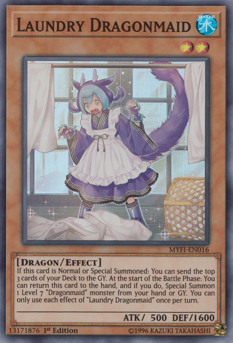 Laundry Dragonmaid [MYFI-EN016] Super Rare | Odin's Place