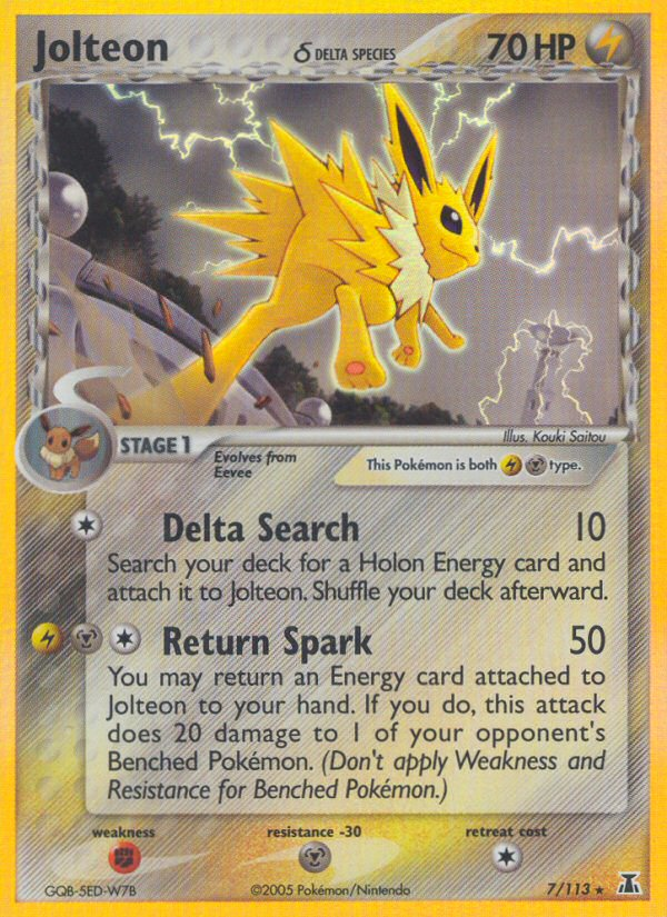 Jolteon (7/113) (Delta Species) [EX: Delta Species] | Odin's Place
