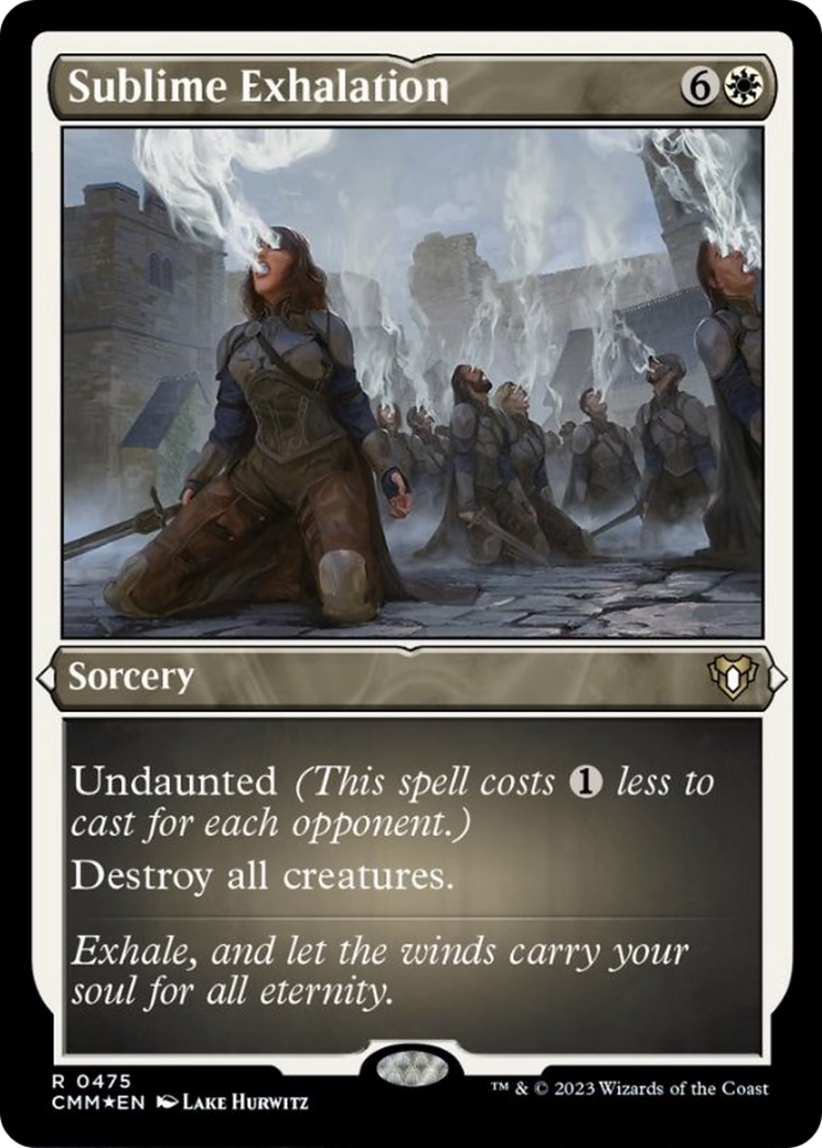 Sublime Exhalation (Foil Etched) [Commander Masters] | Odin's Place