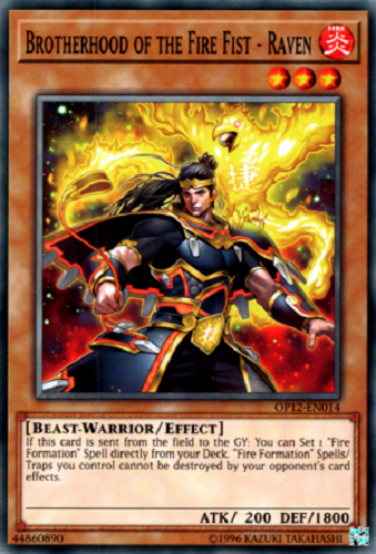 Brotherhood of the Fire Fist - Raven [OP12-EN014] Common | Odin's Place