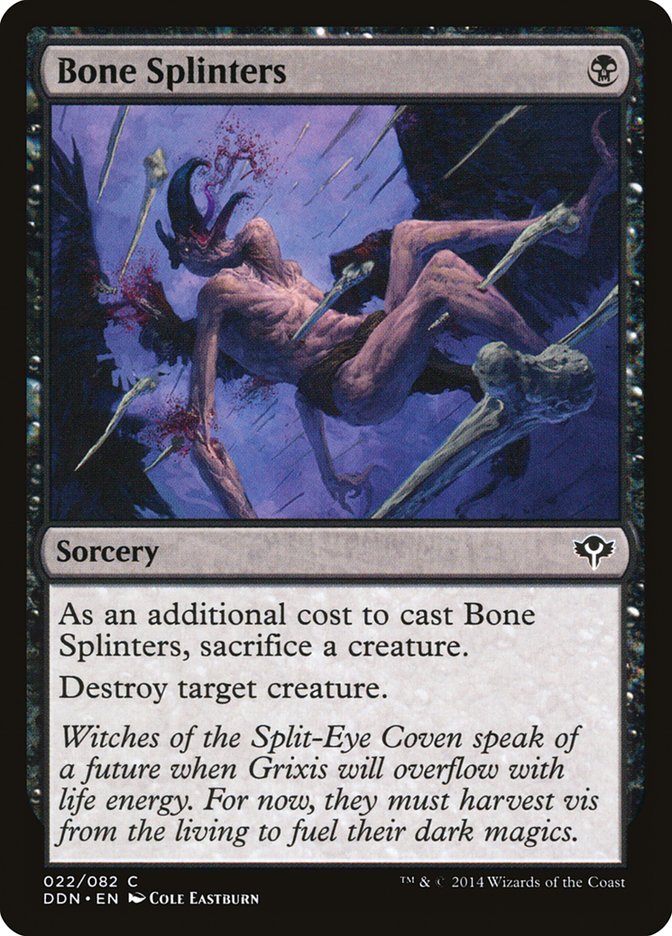Bone Splinters (22) [Duel Decks: Speed vs. Cunning] | Odin's Place
