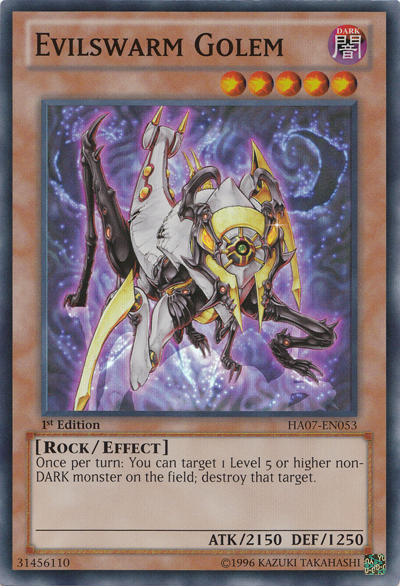 Evilswarm Golem [HA07-EN053] Super Rare | Odin's Place