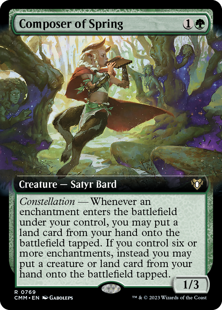 Composer of Spring (Extended Art) [Commander Masters] | Odin's Place