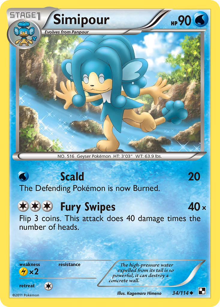 Simipour (34/114) [Black & White: Base Set] | Odin's Place
