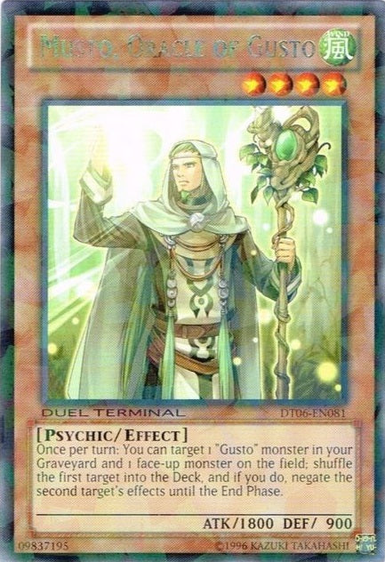 Musto, Oracle of Gusto [DT06-EN081] Rare | Odin's Place