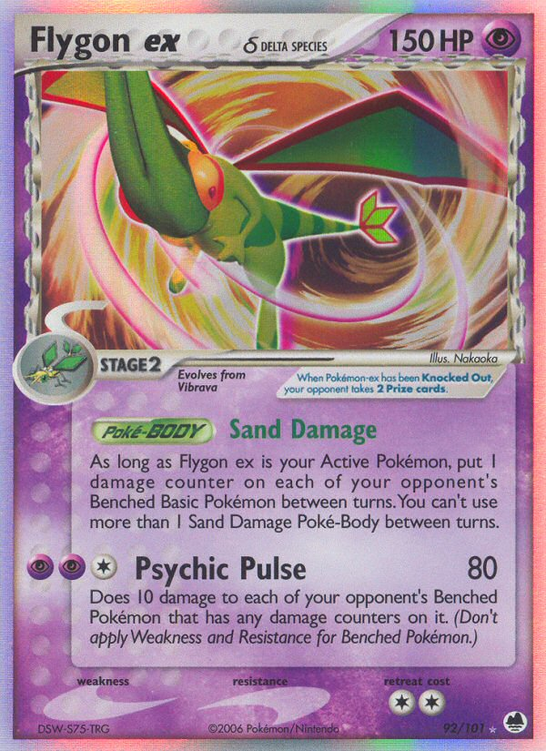 Flygon ex (92/101) (Delta Species) [EX: Dragon Frontiers] | Odin's Place