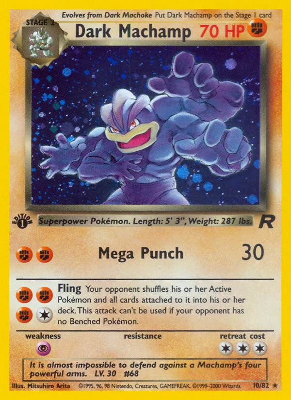 Dark Machamp (10/82) [Team Rocket 1st Edition] | Odin's Place