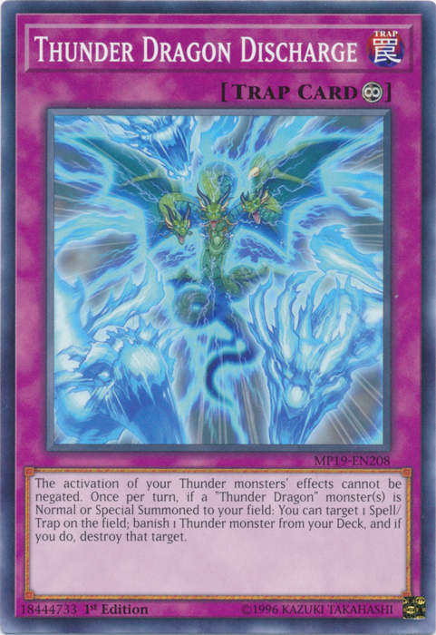 Thunder Dragon Discharge [MP19-EN208] Common | Odin's Place