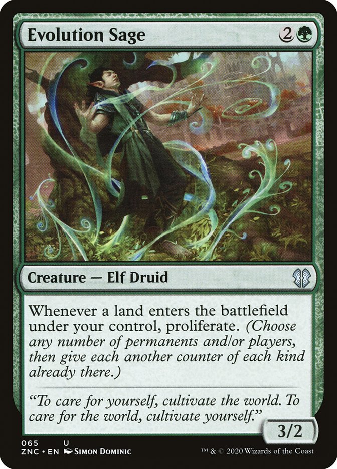 Evolution Sage [Zendikar Rising Commander] | Odin's Place