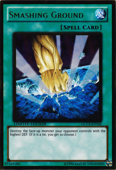 Smashing Ground [GLD3-EN042] Gold Rare | Odin's Place