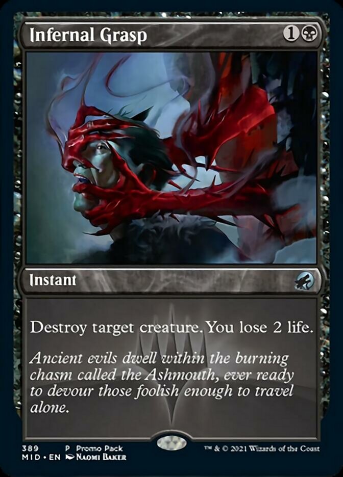 Infernal Grasp (Promo Pack) [Innistrad: Midnight Hunt Promos] | Odin's Place