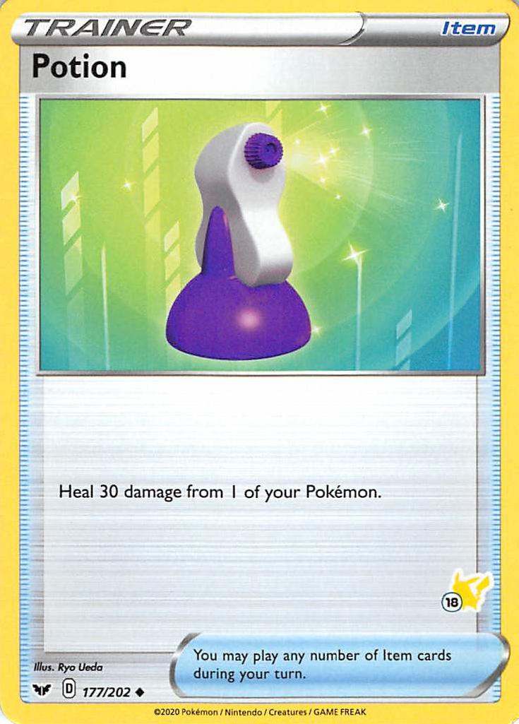 Potion (177/202) (Pikachu Stamp #18) [Battle Academy 2022] | Odin's Place
