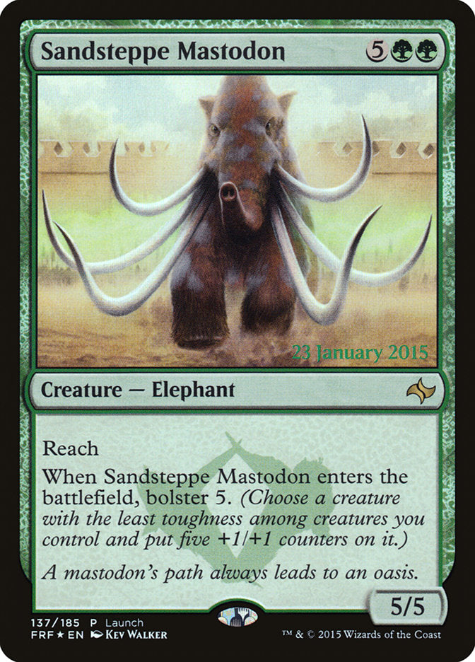 Sandsteppe Mastodon (137) (Launch) [Fate Reforged Prerelease Promos] | Odin's Place