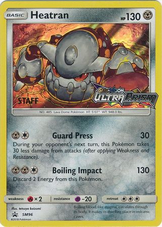 Heatran (SM96) (Staff Prerelease Promo) [Sun & Moon: Black Star Promos] | Odin's Place