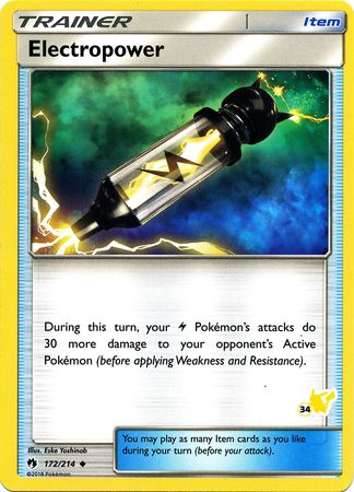 Electropower (172/214) (Pikachu Stamp #34) [Battle Academy 2020] | Odin's Place