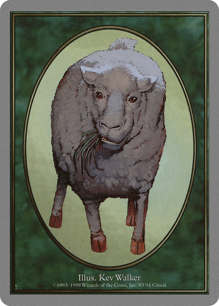 Sheep Token [Dominaria Remastered Tokens] | Odin's Place