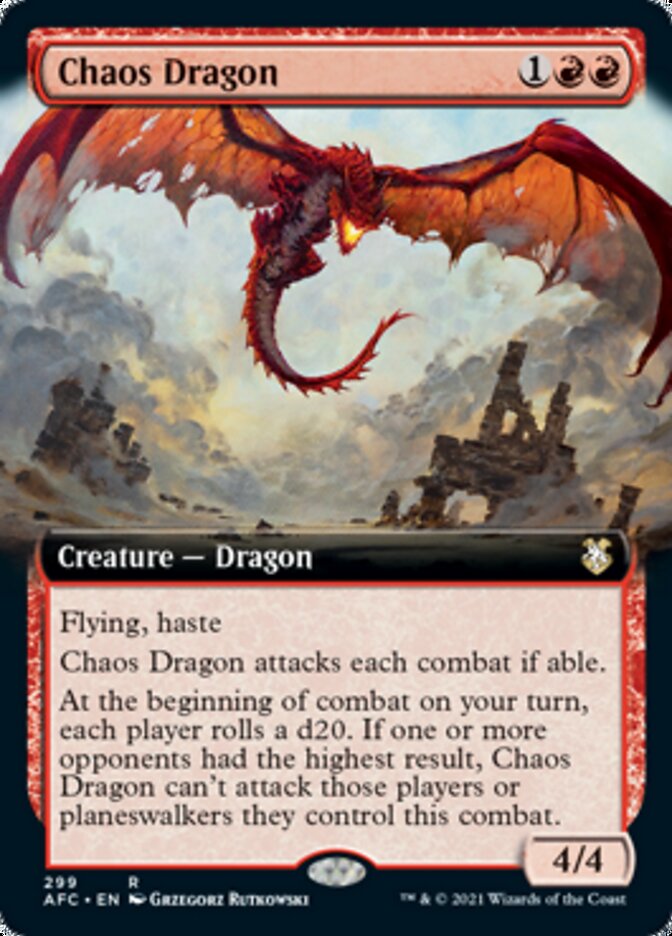 Chaos Dragon (Extended Art) [Dungeons & Dragons: Adventures in the Forgotten Realms Commander] | Odin's Place