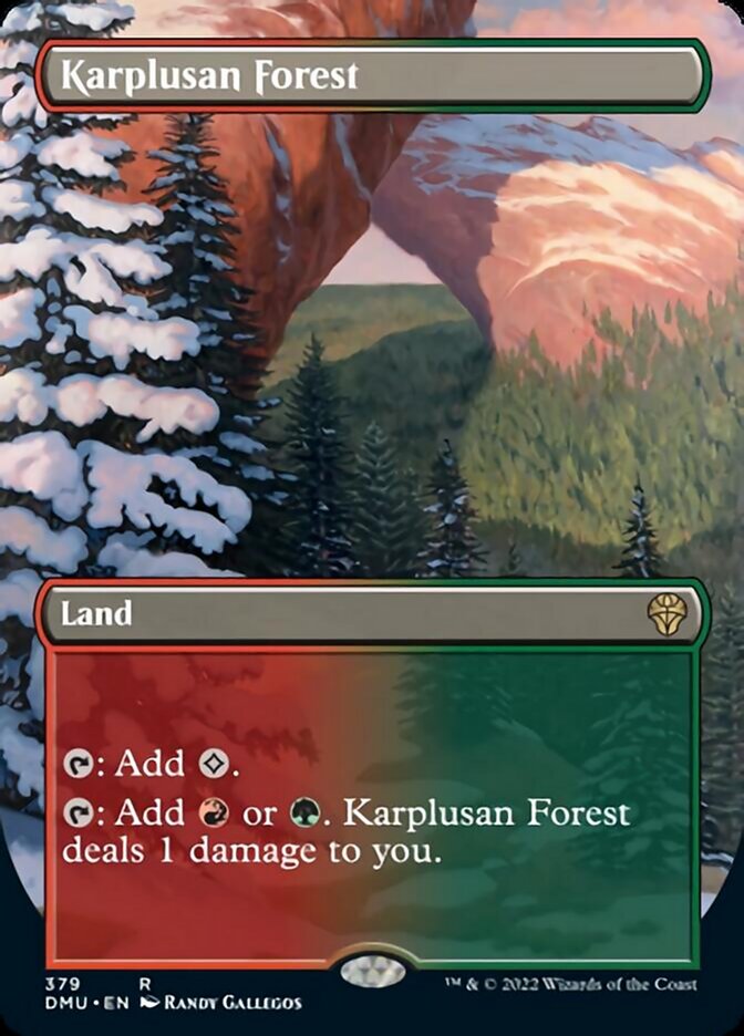 Karplusan Forest (Borderless Alternate Art) [Dominaria United] | Odin's Place