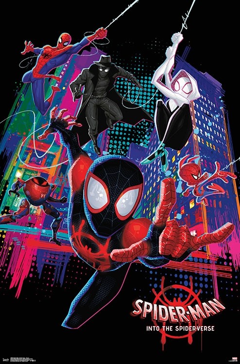 Poster: Spider Verse Swinging | Odin's Place
