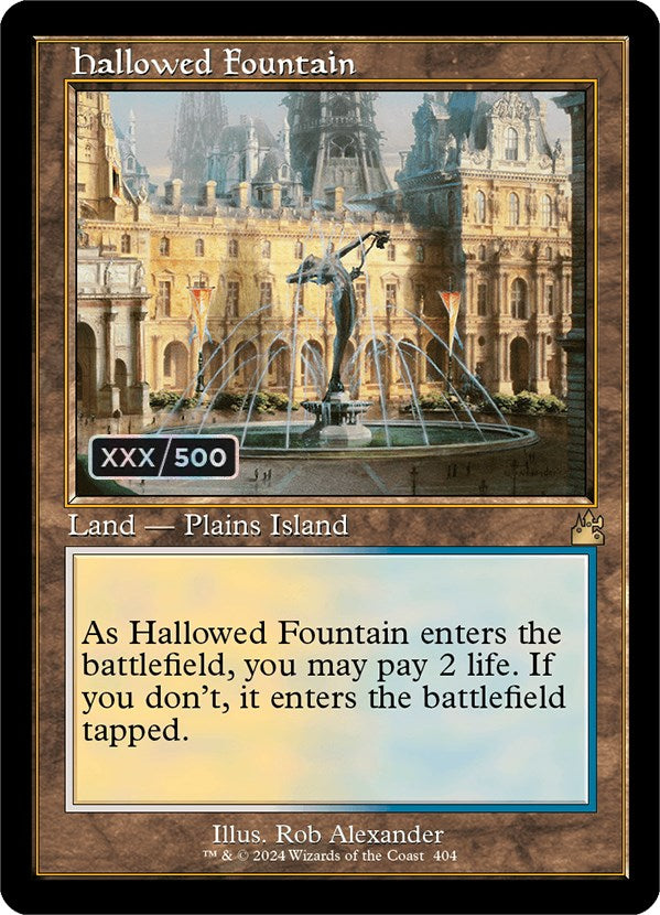 Hallowed Fountain (Retro) (Serialized) [Ravnica Remastered] | Odin's Place