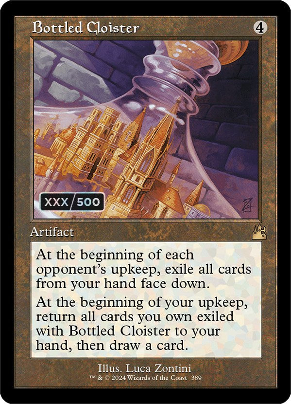 Bottled Cloister (Retro) (Serialized) [Ravnica Remastered] | Odin's Place