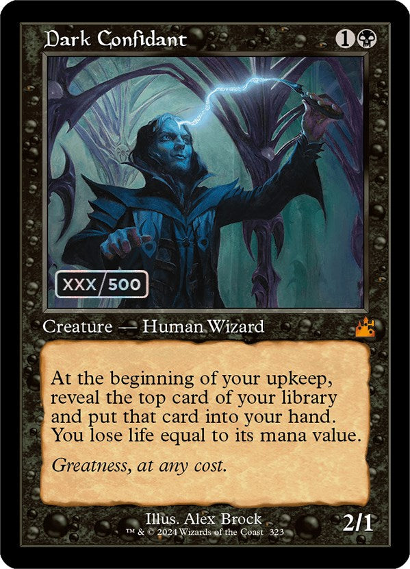 Dark Confidant (Retro) (Serialized) [Ravnica Remastered] | Odin's Place