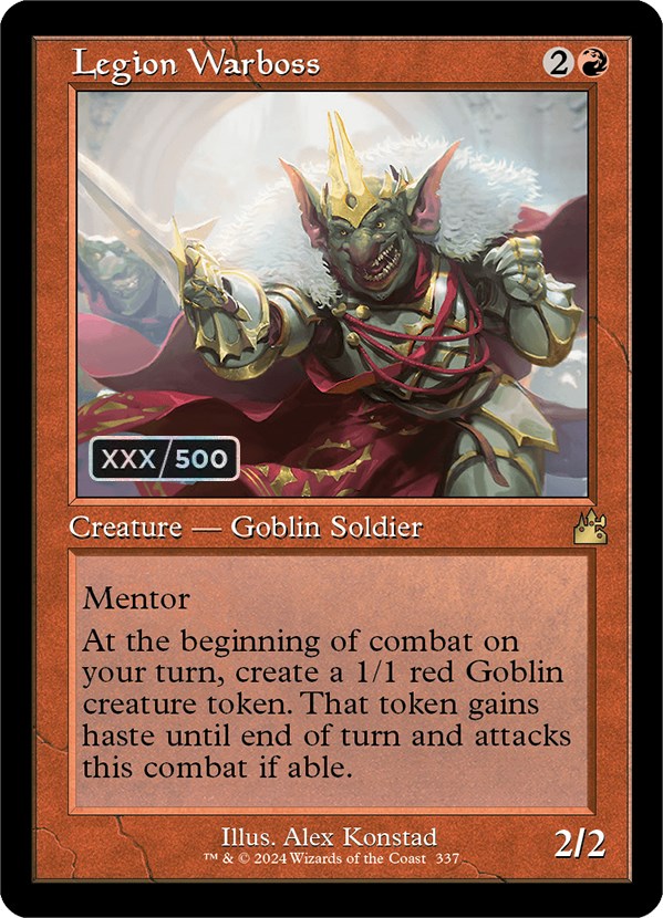 Legion Warboss (Retro) (Serialized) [Ravnica Remastered] | Odin's Place