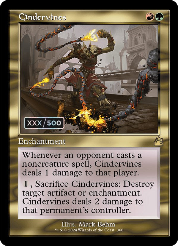 Cindervines (Retro) (Serialized) [Ravnica Remastered] | Odin's Place