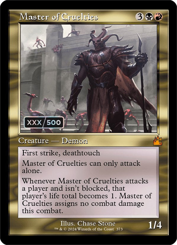 Master of Cruelties (Retro) (Serialized) [Ravnica Remastered] | Odin's Place