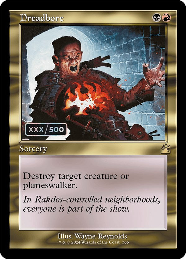 Dreadbore (Retro) (Serialized) [Ravnica Remastered] | Odin's Place
