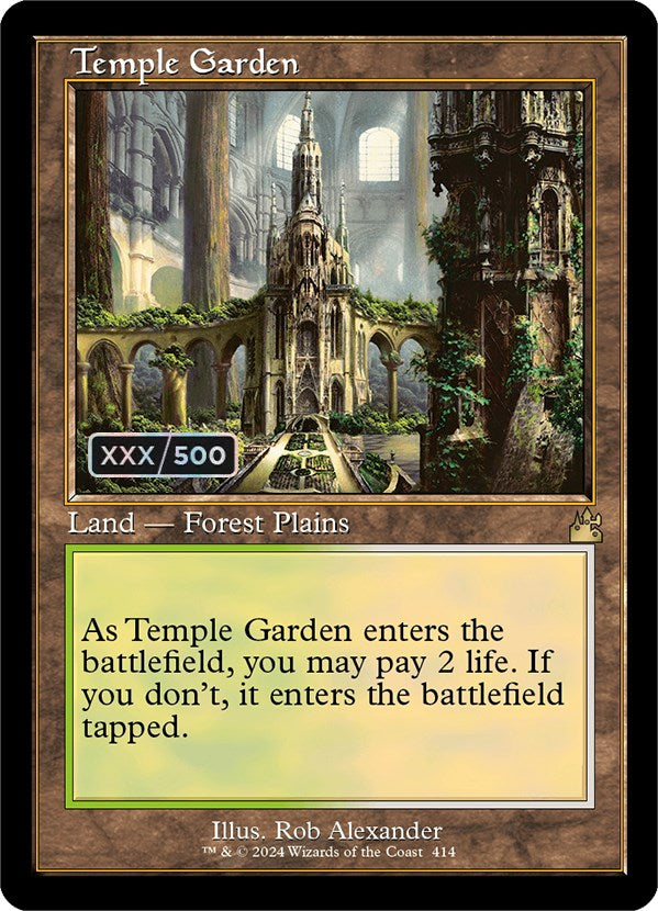Temple Garden (Retro) (Serialized) [Ravnica Remastered] | Odin's Place