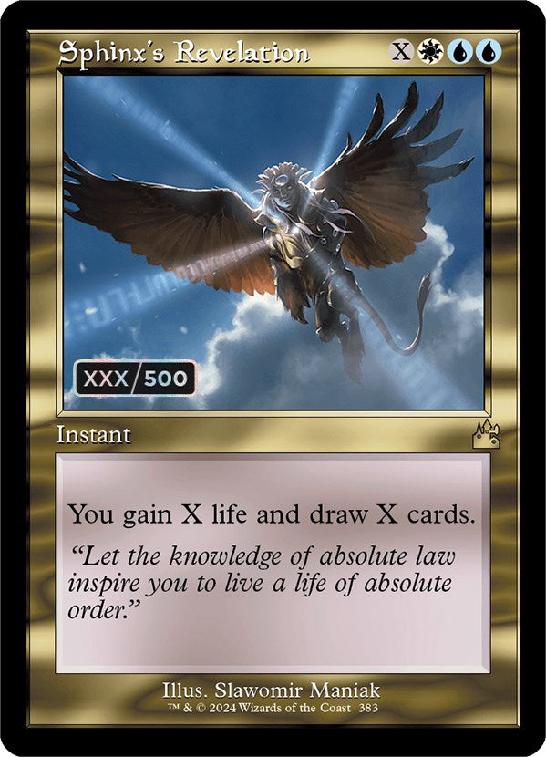 Sphinx's Revelation (Retro) (Serialized) [Ravnica Remastered] | Odin's Place