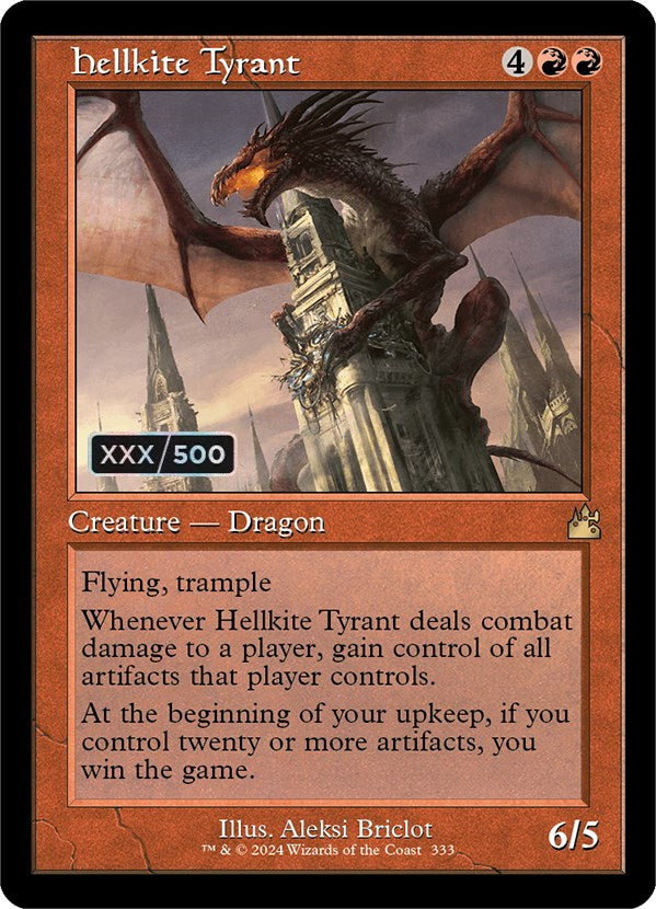Hellkite Tyrant (Retro) (Serialized) [Ravnica Remastered] | Odin's Place